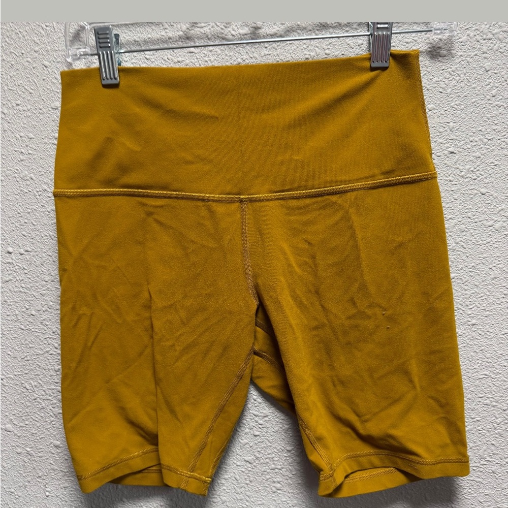Lululemon Athletica Mustard Bike Shorts